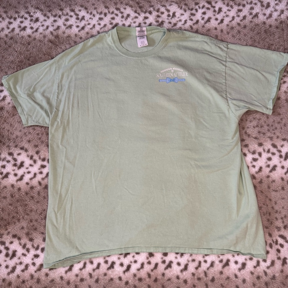 Gildan Light Green southern attitude graphic Short Sleeve Tee